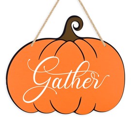 Fall Decorations for Home Fall Pumpkin Decor for Kitchen Wall Autumn Thanksgiving Decorations for Harvest Party Farmhouse Autumn Decor Hanging Sign (Wood 2210)