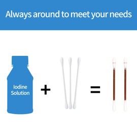 Svaha Iodine swabs - 50Swabsticks, Individually Sealed Packets Perfect for Wound Care and Portable First Aid Kits