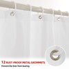 YI & ZE Ombre Dark Purple Shower Curtain Sets for