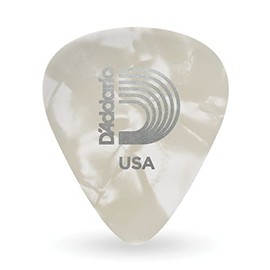 Planet Waves 1CWP6-25 White Pearl Celluloid Guitar Picks, 25 pack, Heavy