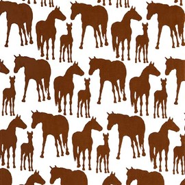 [Dyed Anbo] Tenugui "Horse Horse Chestnut Hair (Brown)" Hand-dyed 100% Cotton, Tokuoka, Made in Japan, 13.8 x 39.4 inches (35 x 100 cm), Chestnut wool (brown)