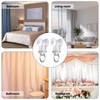 Barydat Curtain Track Roller Hooks Rail Pulleys Runners Plastic Ceiling
