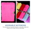 Kisangel Adorable Plush Notebook with Lock Cute Diary for Girls