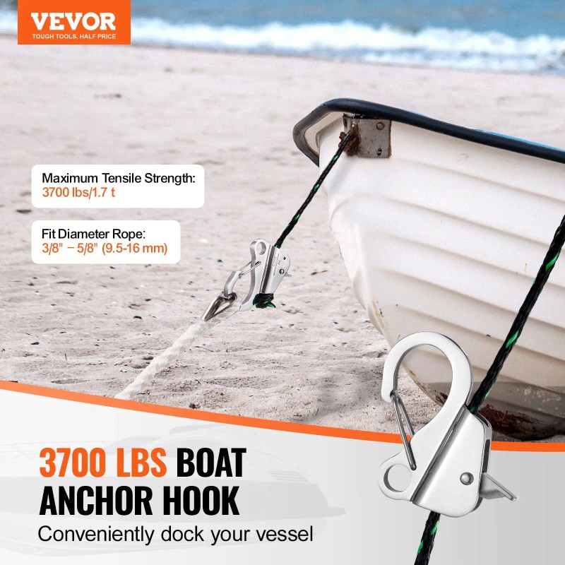 Hhp Anchor 304 Stainless Steel Quick Release Boat Anchor Hook
