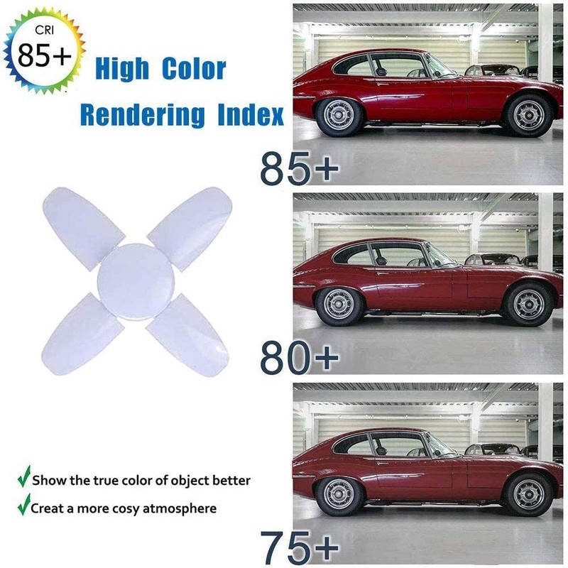 LED Garage Light B22 Deformable 60W, Workshop Ceiling Lighting BC