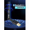 GAROGYI Adaptador USB Bluetooth 5.3 Pro de largo alcance para