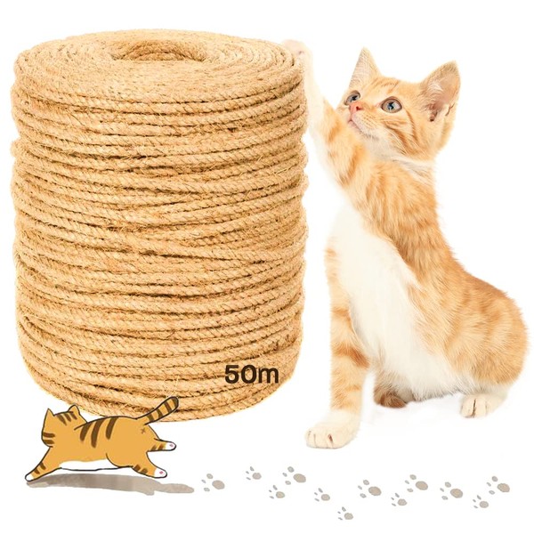 50 m rope for cat tree, cat scratching rope, sisal