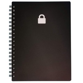 Password Book with Alphabetical Tabs - 14 x 17.5cm, Password Organizer with Tabs for Internet Login, Website, Username, Password. Password Keeper Perfect for Home or Office, Black