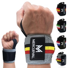 MERCURYAL 2 x Wrist Wraps for Crossfit - New Advanced Country Design - Fitness Accessories - Wrist Wraps - Sports Wrist Wraps for Men and Women (Belgium)