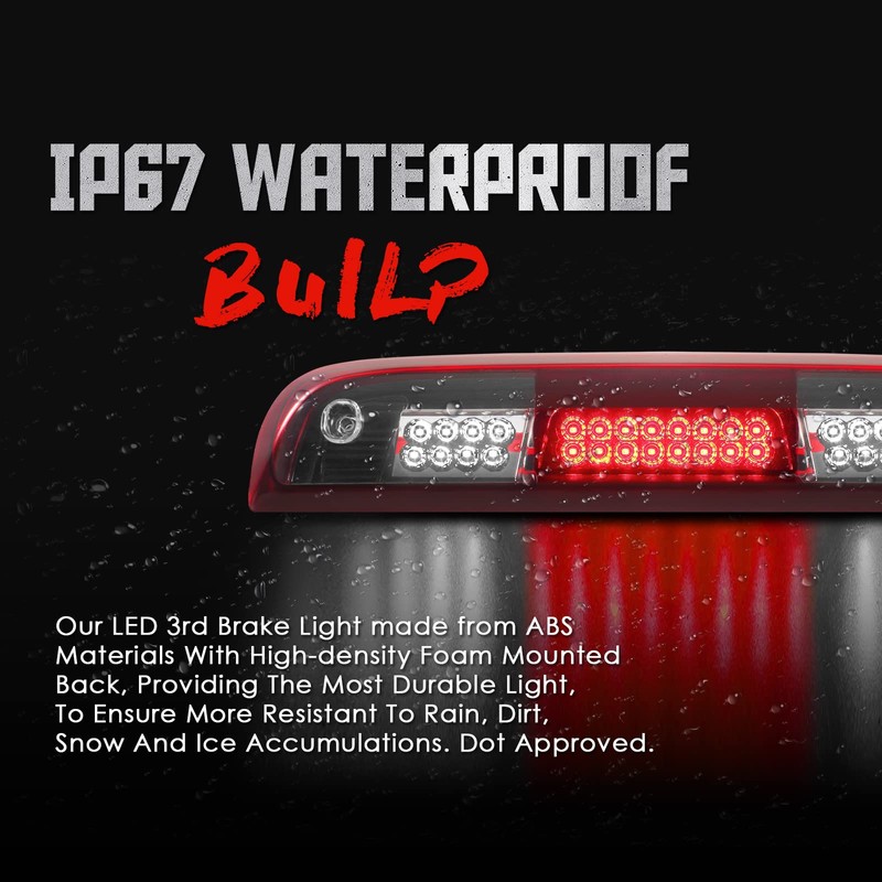 High Mount Stop Third Brake Light, Compatible with 2014-2018 Chevy