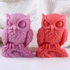 GLITZXFH Owl Silicone Candle Molds Animal Resin Casting Mold for