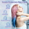 12 Colors Hair Chalk for Girls Kids, Washable Temporary Hair