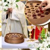 2 Sets of Wooden Communion Tray with Lid for Churches