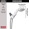 DELTA FAUCET 75701C 7-Setting Hand Shower, Chrome