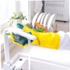 CIYODO 1 Pair Latex Dishwashing Gloves with Scouring Pad Reusable