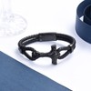 Viking Thor's Hammer Urn Bracelet for Ashes for Men Braided