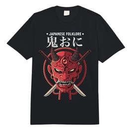 Japanese Demon Onion Face Skull Devil Japan Comfort Colors Adult Heavyweight T-Shirt