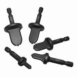 Gasea 5pcs/Set Swaging Tool Drill Bit Set, Air Conditioner Copper Pipe Flaring Tool Tube Pipe Expander Set 1/4" 5/16" 3/8" 1/2" 5/8" 3/4" 7/8"