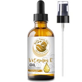 NEW Vitamin E Oil. 4oz. Cold-pressed. Unrefined. Organic. 100% Pure. D-alpha Tocopherol. 75,000 IU. Hexane-free. Rejuvenates Skin. Natural Antioxidant. For Hair, Skin, Nails, Stretch Marks, Scars.