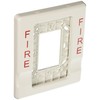 Edwards Signaling EG1T-FIRE GENESIS 1GANG 4"TRIM WHITEFIRE