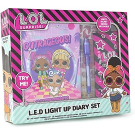 Online Street L.O.L. Surprise! Sequin Diary Gift Set Lol Diary Journal for Girls | Diary Set for Girls with Accessories | Sequin Diary Notebooks for Girls Gift Set