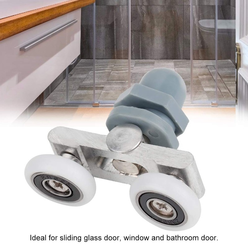 Shower Door Rollers 4pcs Top + 4pcs Bottom Double Wheel