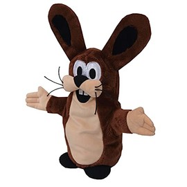 Hand Puppet Animal Hand Puppets 37 cm Original The Little Mole, Brown Rabbit, Animal Figure Theatre Doll, Hand Toy Doll for Children, Boys, Girls, Plush