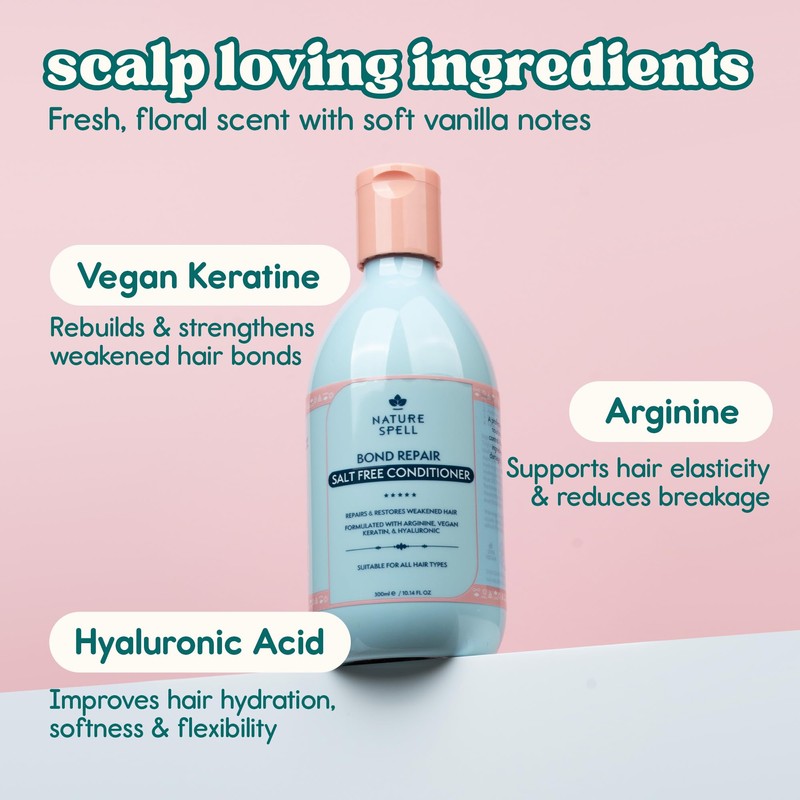 Nature Spell Bond Repair Conditioner, Protects & Repairs, Vegan, 300ml