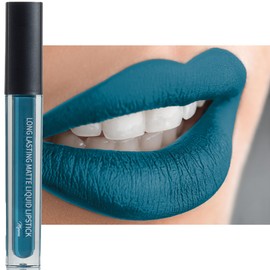 Mynena Teal Blue Long-Lasting Matte Liquid Lipstick | Intense Color, Smudge-Proof & Waterproof | Comfortable, Hydrating Shea Butter | Vegan & Cruelty-Free | Ivy
