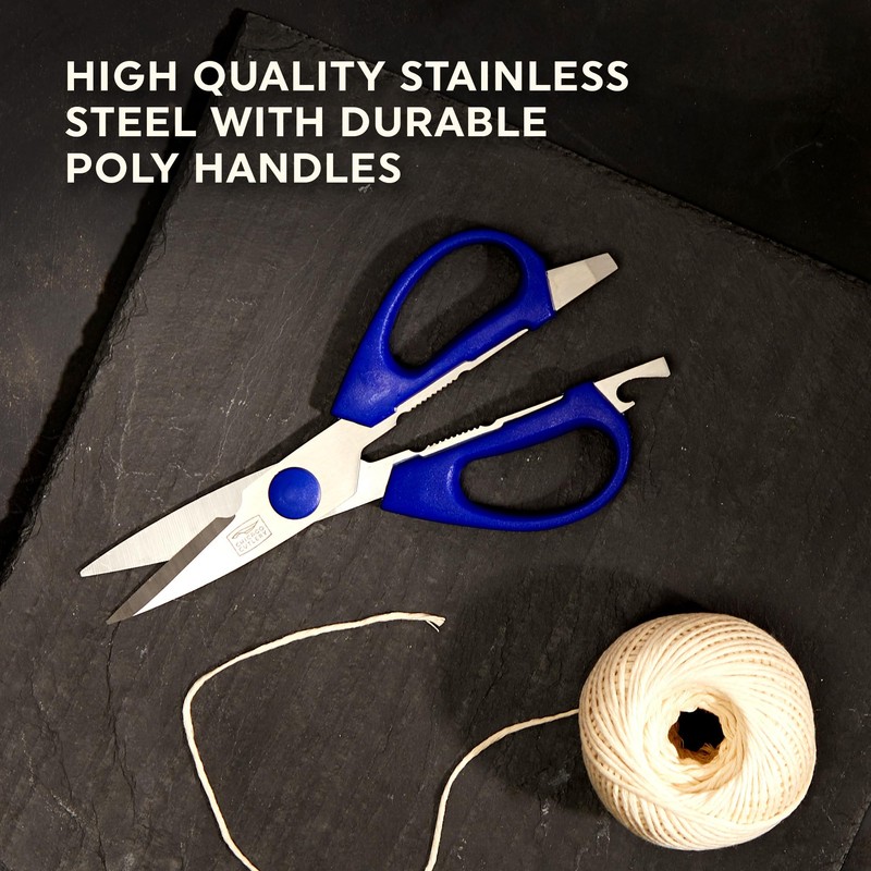 Chicago Cutlery 2-Pack Soft Grip Kitchen Scissors Shears With Bottle