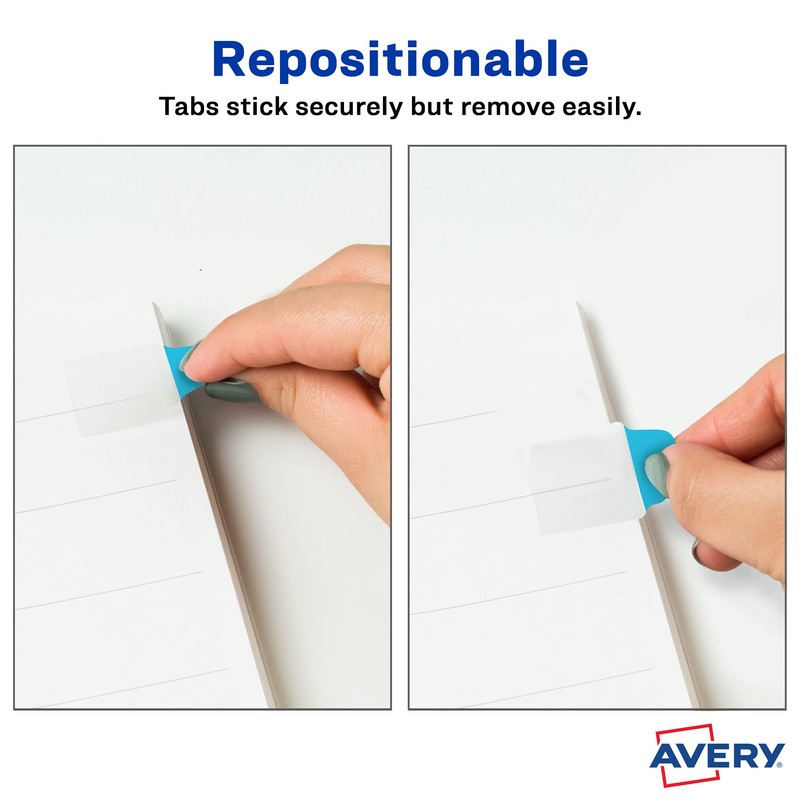 Avery Mini Ultra Tabs, 1" x 1.5", 2-Side Writable, Assorted