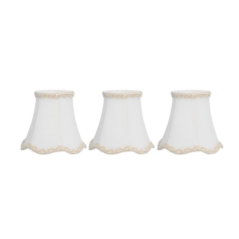 3Pcs Fabric Lamp Shade E14 Clip On Wall Lamp Candle