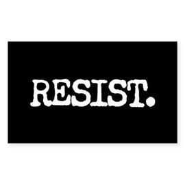 CafePress Resist. Rectangle Bumper Sticker (10-Pack), Car Decal