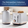 Oster 2 Slice Toaster, Metropolitan Collection with Rose Gold Accents