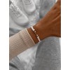 SAILBRACE Elevate Gym Bracelet White/Rose Gold, Polyester