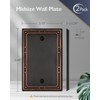ZILLSEA 2-Pack Aged Bronze Blank Outlet Covers, Metal Blank Wall