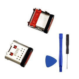 Komsunma - Puerto de carga USB C de repuesto para JB L Flip 5 altavoces Bluetooth tipo C conector de carga USB con kit de reparación (paquete de 2)