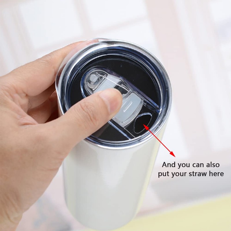 20oz Skinny Tumbler Replacement Lids 3 Pack,2.75in Cup Mouth Compatible