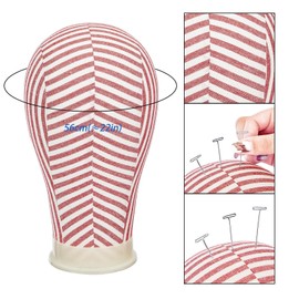 Polystyrene Head Male Mannequin Head, 50 cm Professional Wig Head Model Head Mannequin Head for Headphones, Wigs, Jewellery Hats with Free Clamp and T-Needle Pins White