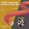 0 Gauge AWG Power Ground Wire Cable 40 Ft Red