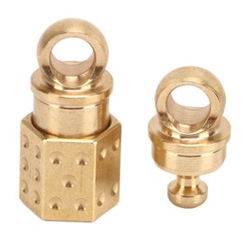 Quick Release Keychain, Brass Swivel Detachable Keychain with 2 Steel Key Rings, Pull Apart Heavy Duty Key Holder Clip Accessory for Men Women Bag Purse Belt