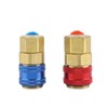 Quick Couplers Connectors for R134a Auto A C Systems, Brass,