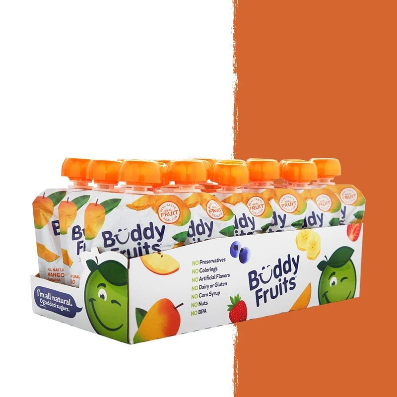 Buddy Fruits Snacks To Go Mango Unsweetened Applesauce 3.2oz Pouch
