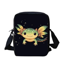 Belidome Kawaii Axolotl Shoulder Bag Cross Body Bag Small Lightweight Shoulder Handbag