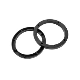 Partuto Auto Car Truck Black 6.5" Plastic Speaker Spacers 14mm Depth 2 Pcs Replacement