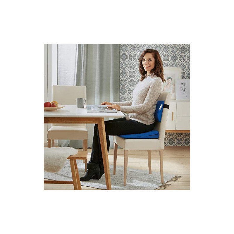 THERALINE Lumbar Lumbar Cushion 32 x 23 cm with Cover