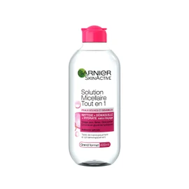 Garnier Micellar Cleansing Water All-in-1 for Dry and Sensitive Skin Maxi Format, 400 ml, Pack of 1