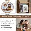 Roioiow Nativity Scene Embroidery DIY Art Kit - Complete Material