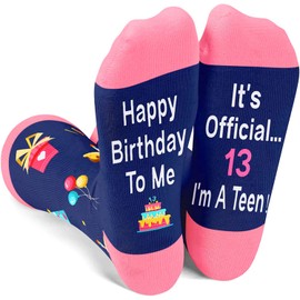 Zmart Gifts for Teenage Girls Funny Gifts for Teens, 13 Year Old Girl Gift Ideas Gifts for 13 Year Old Girl, Funny Fun Cute Socks for Teens
