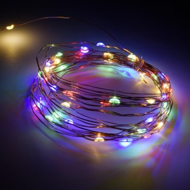 KARSUM Fairy Lights Battery Operated 16FT/5M Indoor String Lights 8 Memory Modes and 6-18 Hours Timer for Bedroom, Christmas, Party, Wedding,Birthday Party Outdoor Indoor Decoration (Multi Colour)